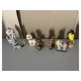 CHIPMUNKS, BIRD, DOGS, CAT FIGURINES JAPAN