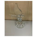 VINTAGE CAMBRIDGE CLEAR GLASS SEA GULL FLOWER