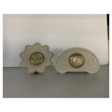 2 LENOX CLOCKS 3" H