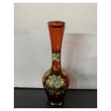 VASES RUBY & CRACKLE GLASS