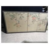JAPANESE 4 PANEL SCREEN SOME SEPARATION ON PANELS