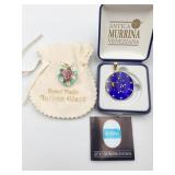 MURANO MILLEFIORI PENDANT HEART SHAPED & ANTICA