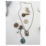 MICROMETER SHAPE TIE TACK ,2 CINCINNATI