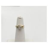 14K YELLOW GOLD DIAMOND WEDDING SET WITH DIAMONDS