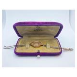 14 KARAT GOLD MONARCH WRISTWATCH HADLEY BAND