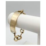 14K GOLD LARGE CUBAN LINK 8.5" ID BRACELET 76.6