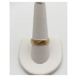 14K YELLOW GOLD WEDDING BAND SZ. 10 - INSIDE