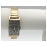 GRUEN 10K GOLD FILLED BEZEL WRISTWATCH 17 JEWEL