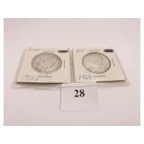 1964 LIBERTY HALF AND 1915-S HALF DOLLAR