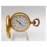 JA MAR DOG MOTIF ON COVER 2" D 17 JEWEL W/ SECOND