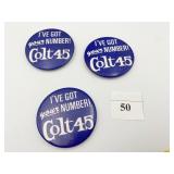 BEER PINS INCLUDING THREE I