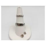 STERLING SILVER RING LEAF DESIGN SIZE 10, ONE