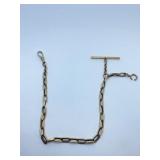14K WATCH FOB CHAIN - LARGE LINKS12" LONG (31.9