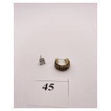 EARRINGS NOT MATCHING ONE CK AND ONE BLACK STONE
