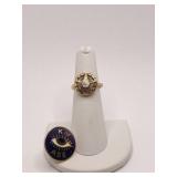14K GOLD 14K GOLD EASTERN STAR ING SZ. 5.5 3.4