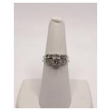 14K WHITE GOLD WEDDING BAND SET SZ. 6 & 6.5 - 5