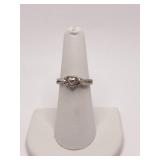 STERLING SILVER RING SZ. 6.5 - .10 OZT