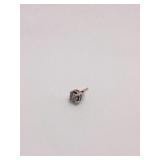 SINGLE DIAMOND RING OVER A 1/4 C PIERCED EARRING