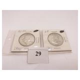 1961 LIBERTY HALF AND 1954 LIBERTY T