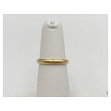 18 K YELLOW GOLD BAND SZ. 405 - 2.7 GRAMS