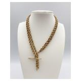 14K ROPE CHAIN - 29" LONG - 27.5 GRAMS