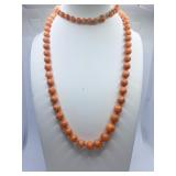 CORAL GRADUATED SIZE 4 - 14 HAND KNOTTED