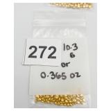 0.365 OZ SHOT 9999 GOLD