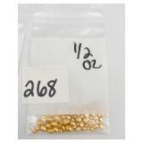 1/2 OZ SHOT 9999 GOLD