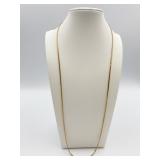 750 - 18K GOLD 24" LONG NECKLACE - 9.58 GRAMS