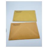 TWO MINT SETS 1961 P 1962 P - SEALED ENVELOPES