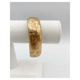 BANGLE BRACELET MARKED 1/15TH JMF AND CO. -