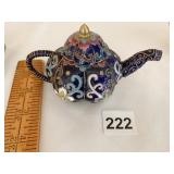 ENAMELED TEAPOT PRIMARY COLOR BLUE