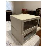 TWO STACK STORAGE DRAWERS