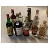 ASSORTED OPEN ALCOHOL BOTTLES INCLUDING J&B,