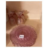 GORHAM LUNCHEON PLATES AND STEMMED GLASSES