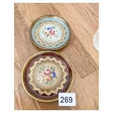 FLORENCE ITALY TRAY AND HAND PAINTED PLATE .