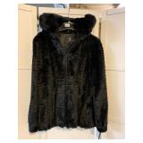 NWT COLLECTION BY GALLERY SOFT FURRY BLACK