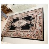 110" X 69" BEAUTIFUL WOOL AREA RUG EXCELLENT