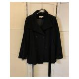 CALVIN KLEIN SZ 18 BELTED WOMENï¿½S BLACK DRESS