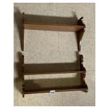 WOOD BRICK A BRACK WALL SHELVES