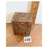 CARVED WOOD 6-SIDED CUBE