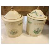 THE LENOX SPICE GARDEN COOKIES & FLOUR CANISTER