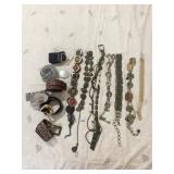 LADIES BELTS, SOME LEATHER, CHAIN BELTS, SOME