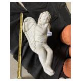 CONCRETE SITTING ANGEL GARDEN DECORATION