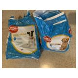 2 OPEN PACKS OF DOGGIE PEE PEE PADS, LARGE AND