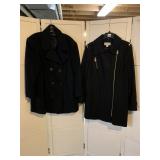 2 WOMENï¿½S COATS, MICHAEL KORS SZ 18 ZIP UP AND