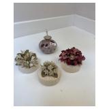 MURANO GLASS PERFUME BOTTLE WITH STOPPER AND