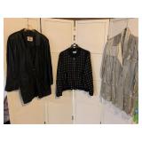 WOMENï¿½S JACKETS, MISURI LEATHER ITALIAN COAT SZ