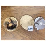 DECORATIVE COMPACT PURSE MIRRORS, MONA LISA,