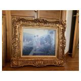 c. kieffer signed and framed oil painting in frame